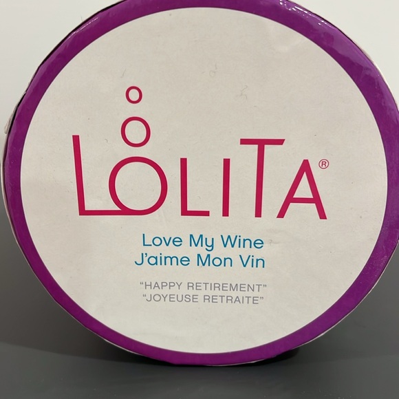 🔥”2 for $12” Lolita Stemless Happy Retirement Glass NWT - Picture 4 of 4